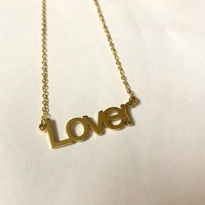 EvryJewels Gold “LOVER” Necklace